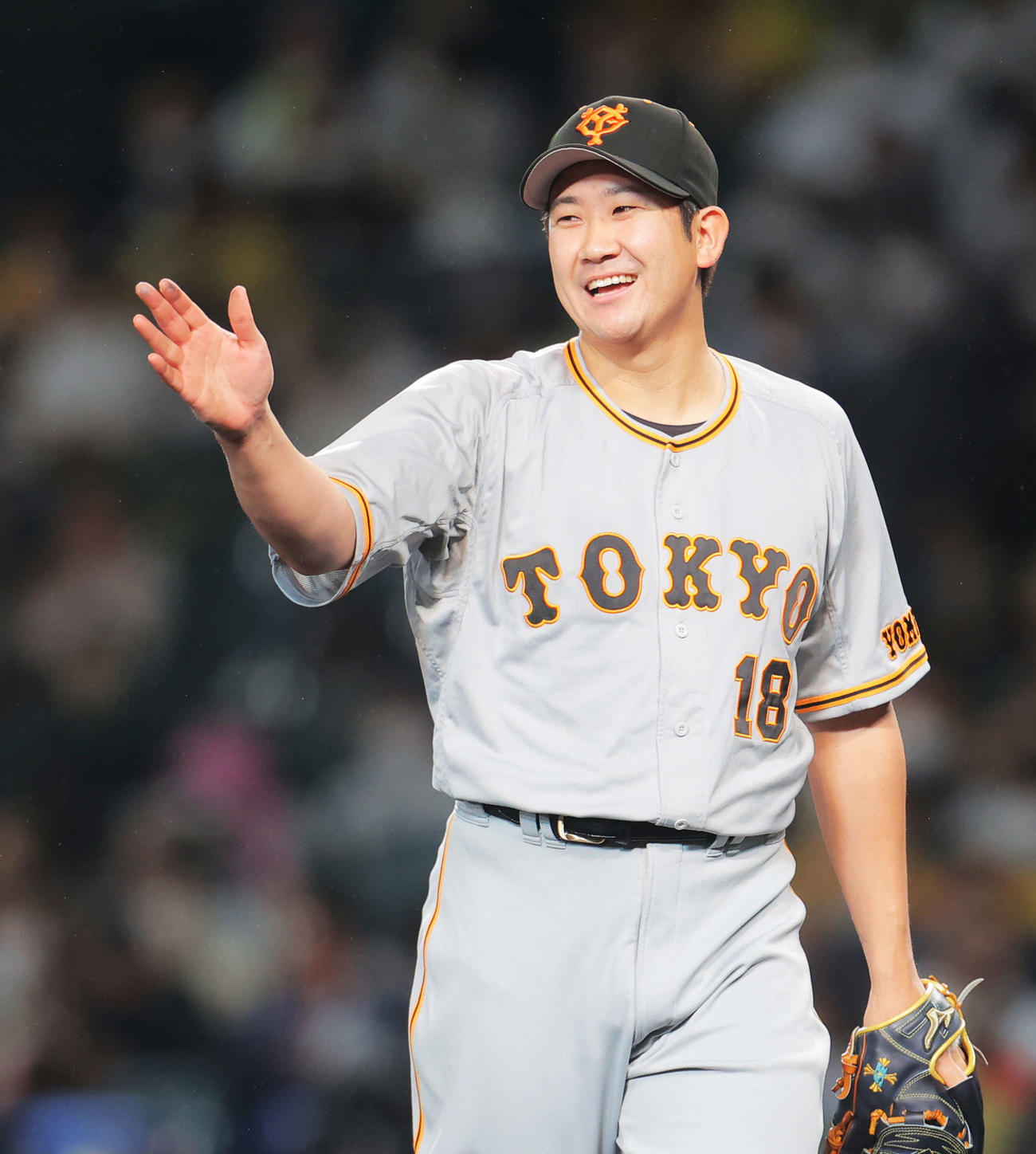巨人菅野智之（2022年4月撮影）