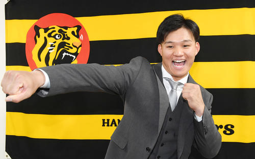 阪神森下翔太（2023年12月2日撮影）