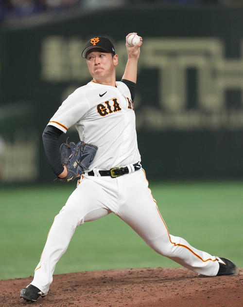 巨人中川皓太（2023年9月30日撮影）
