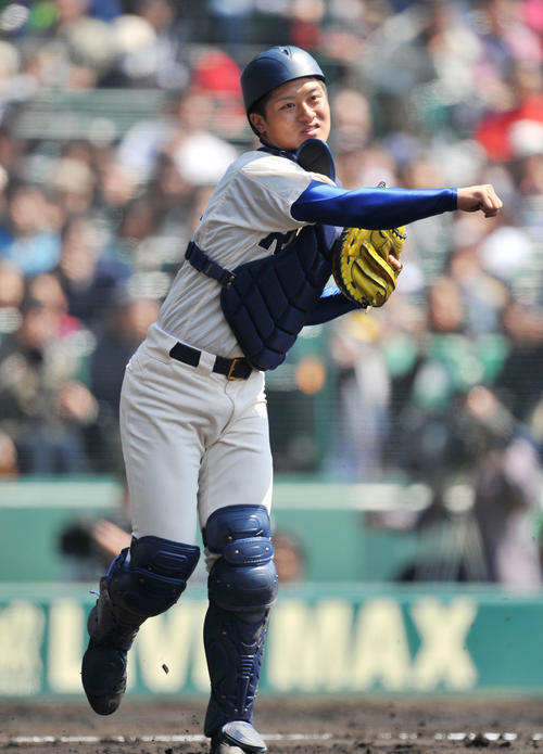 履正社時代の阪神坂本誠志郎（2011年3月撮影）