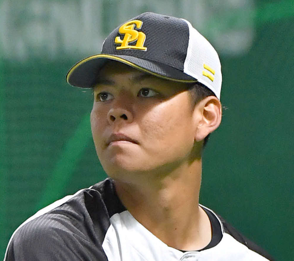 ソフトバンク盛島稜大（2024年3月撮影）