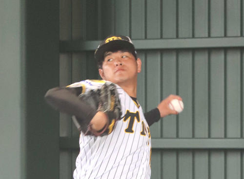 阪神高橋遥人（2024年2月撮影）