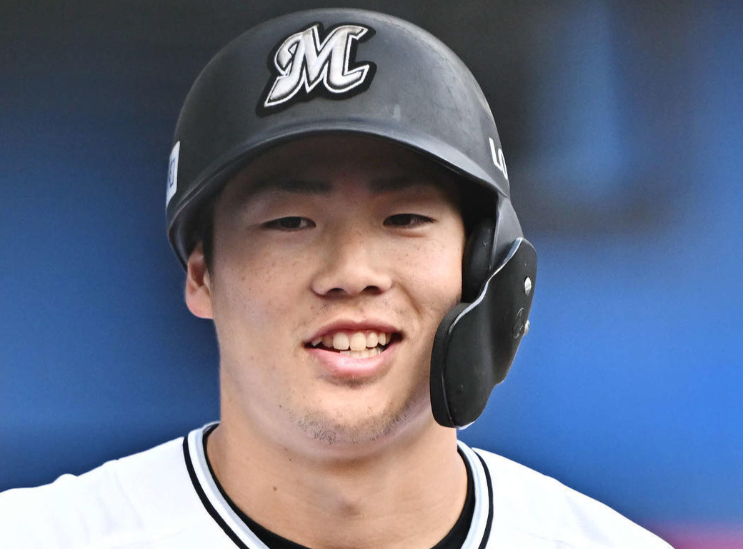 ロッテ友杉篤輝（2024年3月8日撮影）