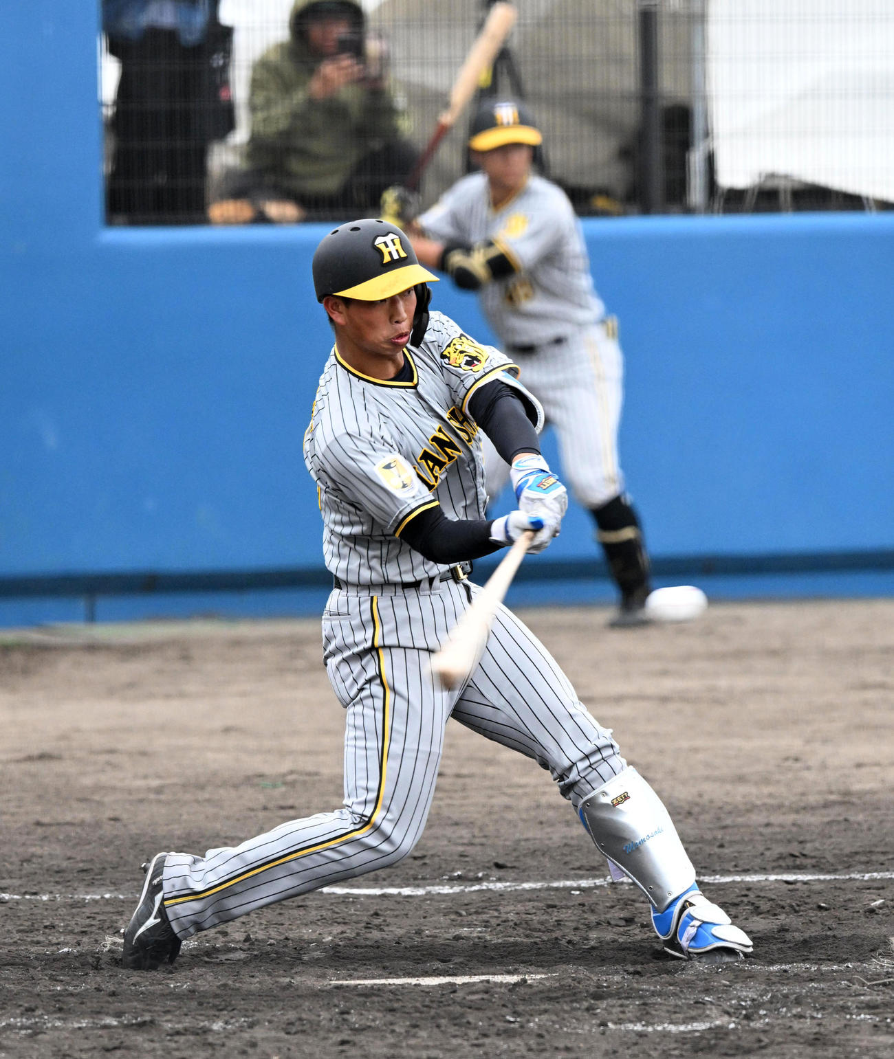阪神百崎蒼生（2024年2月25日撮影）