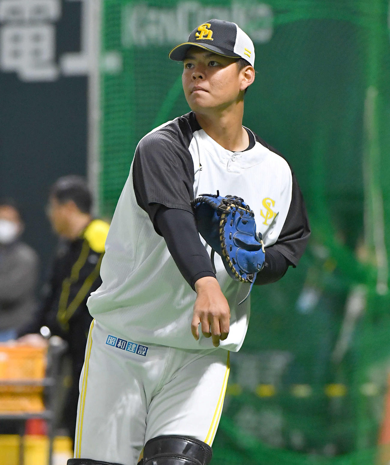 ソフトバンク盛島稜大（2024年3月20日撮影）