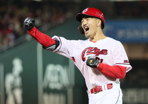 広島矢野雅哉（2024年4月4日撮影）