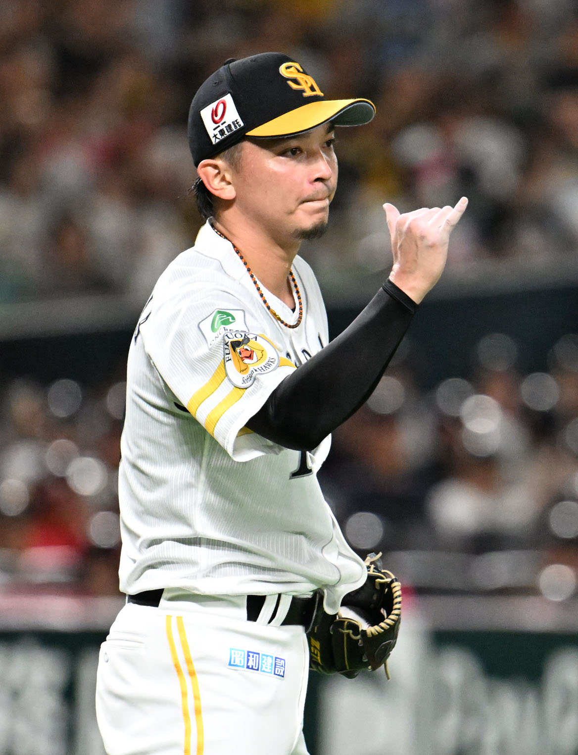 ソフトバンク対阪神　ソフトバンク先発・東浜（撮影・林敢治）