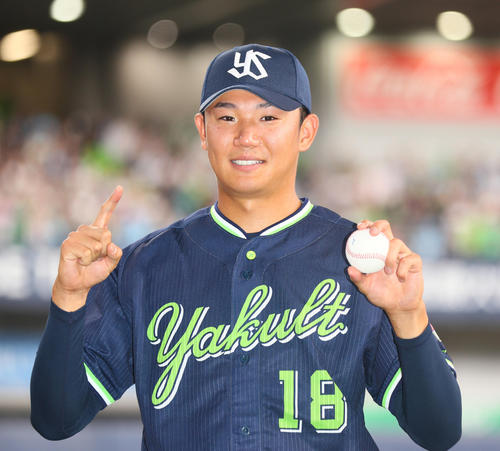 14日オリックス戦で980日ぶりの勝利を挙げたヤクルト奥川恭伸