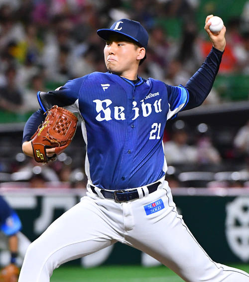ソフトバンク対西武　西武先発の武内（撮影・岩下翔太）