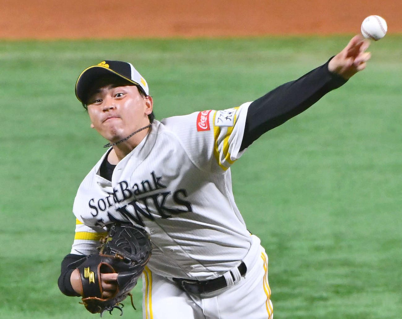 ライブBPに登板した三浦（撮影・岩下翔太）