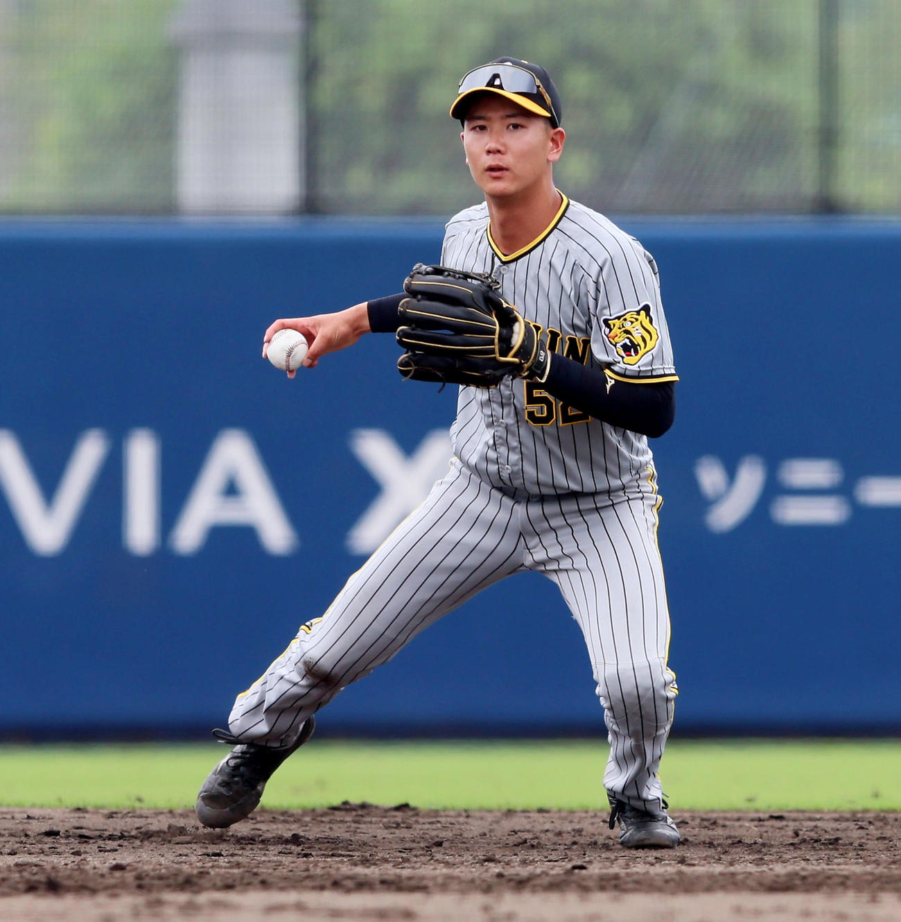 阪神山田脩也（2024年7月16日撮影）