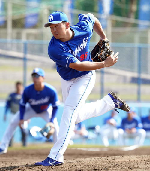 中日の加藤竜馬（2024年2月12日撮影）