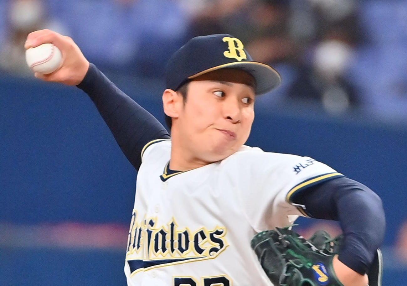 オリックス村西良太（2022年4月21日撮影）