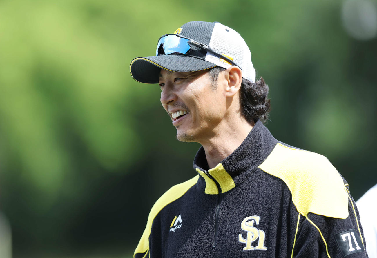 ソフトバンク斉藤和巳コーチ（2023年4月17日撮影）