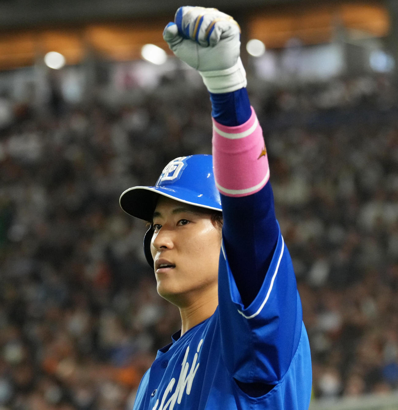 中日上林誠知、森下翔太とのオールスター初共演なるか（2025年5月16日撮影）