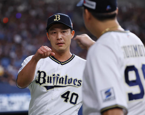 オリックス岩崎翔（2025年9月13日撮影）
