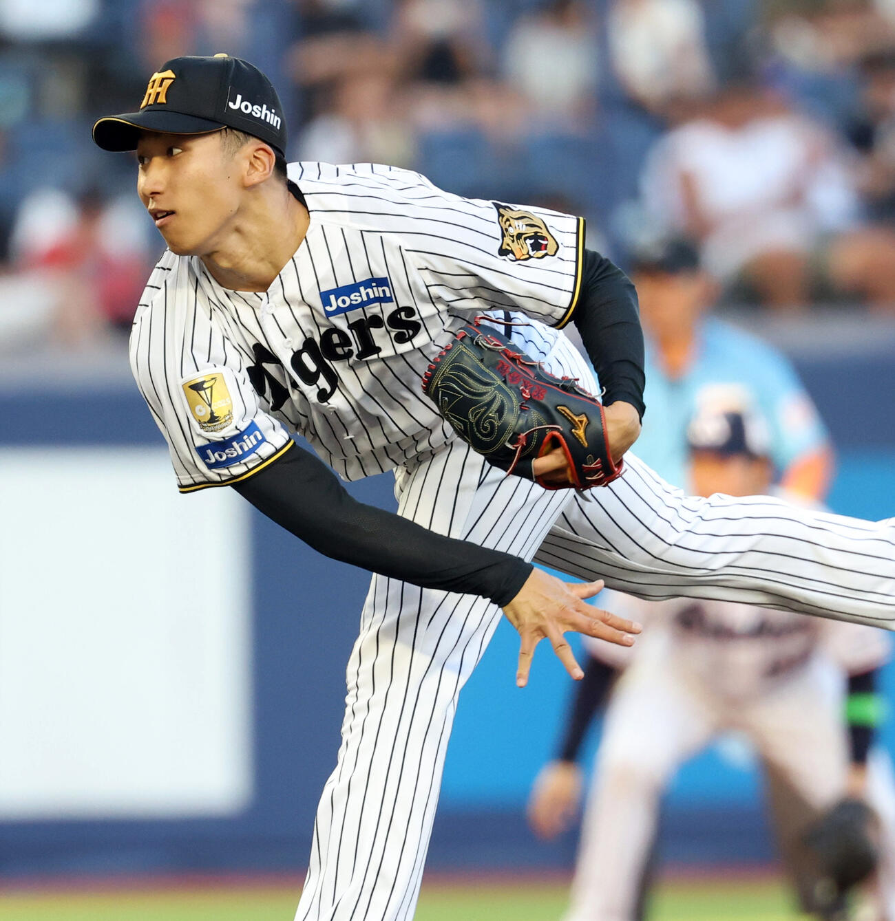 セ選抜対パ選抜　2回、力投するセ選抜の茨木秀俊（2026年7月撮影）