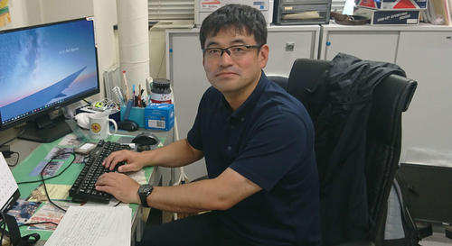 スポーツ科学で野球を研究されている筑波大学・川村監督（撮影・保坂淑子）