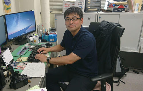 スポーツ科学で野球を研究する筑波大学・川村監督(撮影・保坂淑子)