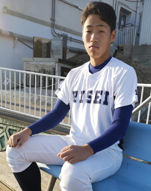 履正社・岩崎は大学からドラフト1位でのプロ野球入りを目指す