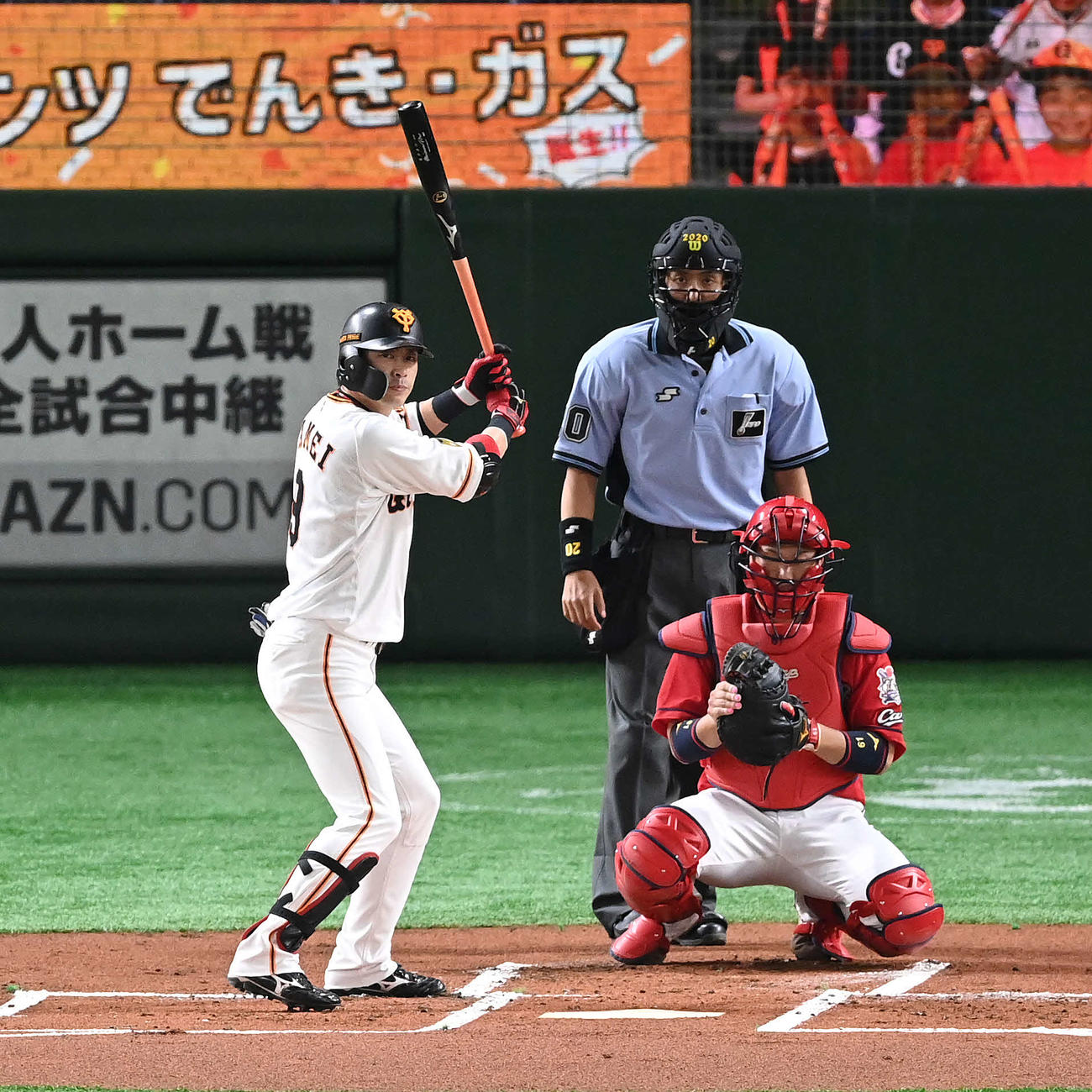 巨人対広島　巨人亀井の打撃フォーム（2020年6月25日撮影）