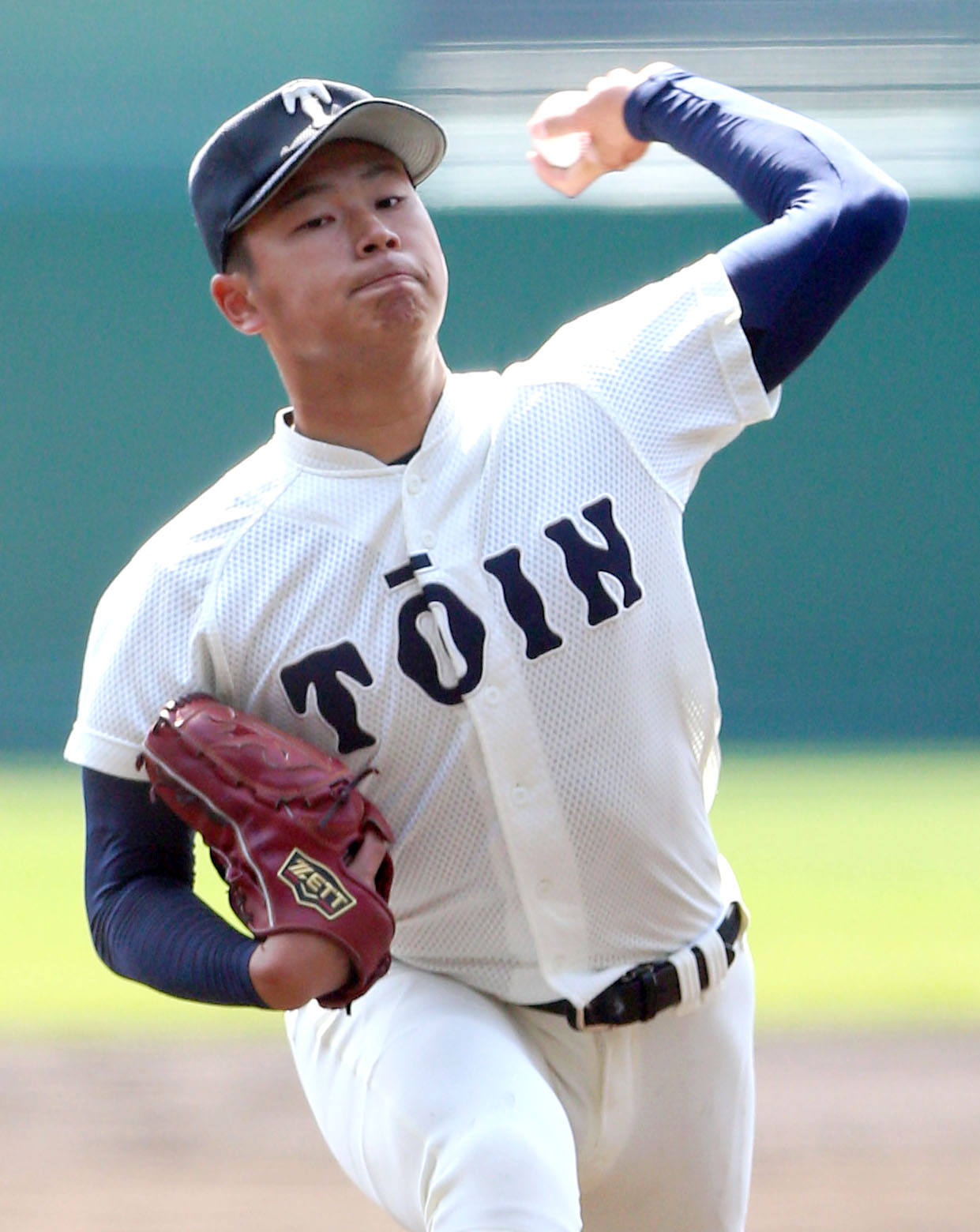 大阪桐蔭・松浦（2021年3月23日撮影）