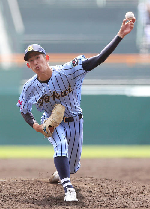 東海大相模・石田(2021年3月29日撮影)