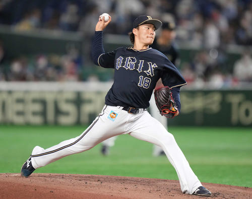 山本由伸(2021年5月12日撮影)
