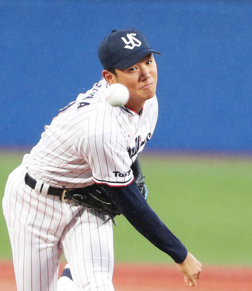 ヤクルト奥川恭伸（2021年5月27日撮影）