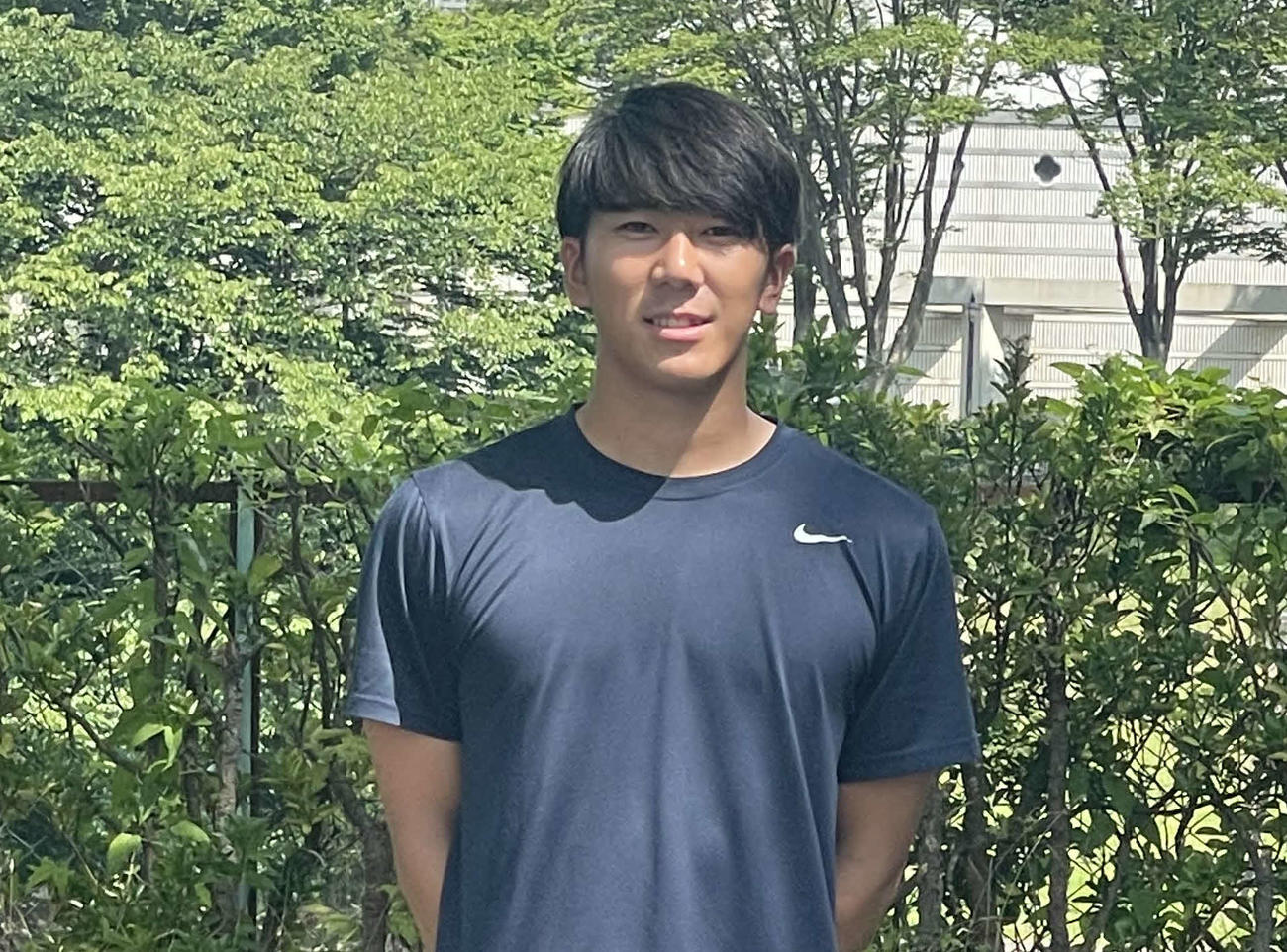 大船渡高OBの東北学院大・三上陽暉さん（本人提供）