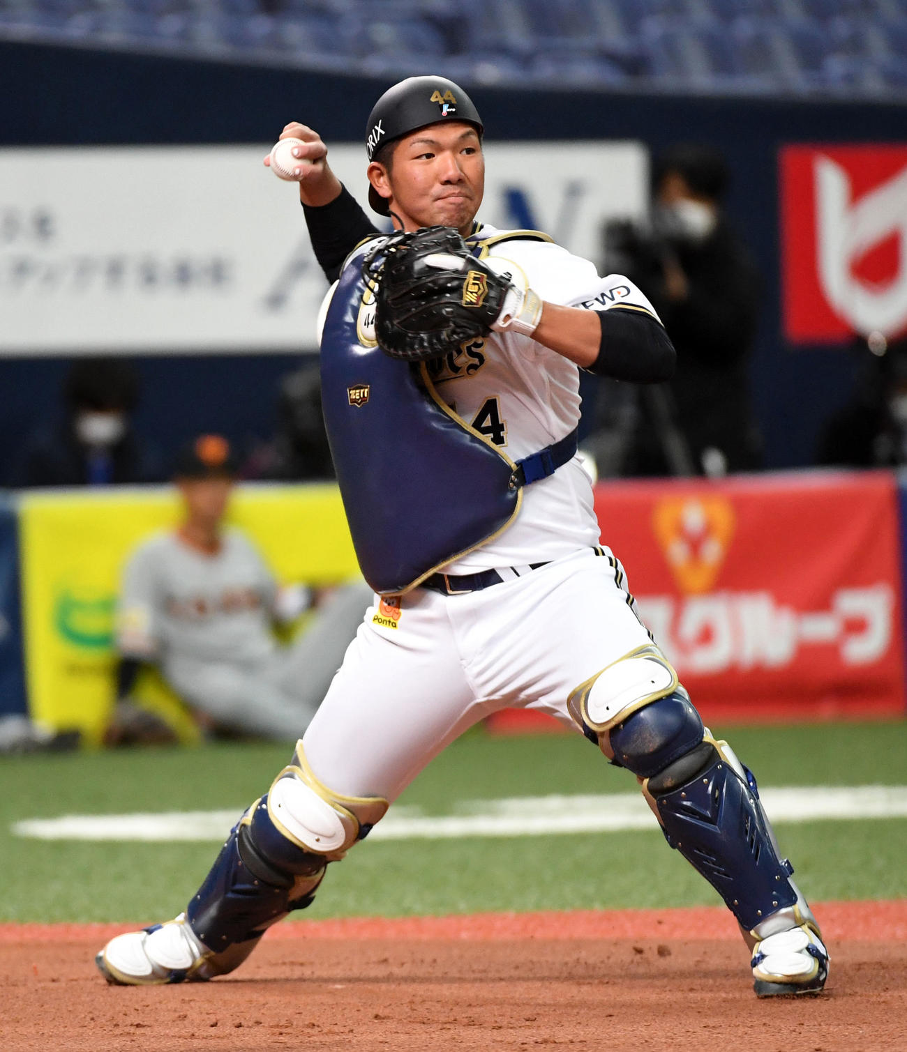 オリックス頓宮裕真（2020年3月7日撮影）