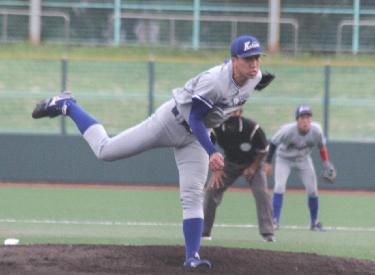 翁田大勢の投球フォーム（21年9月11日撮影）