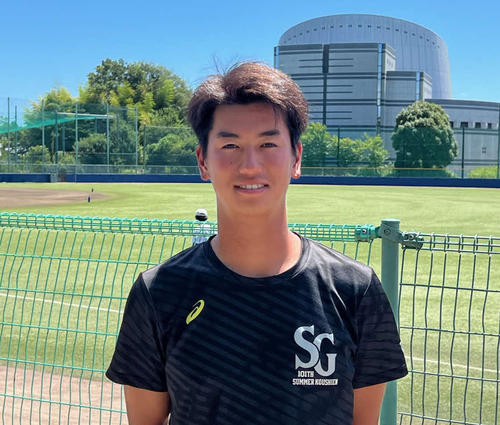 佐々木朗希に作新学院時代、頭部死球を受けた桐蔭横浜大・福田真夢さん（撮影・金子真仁）