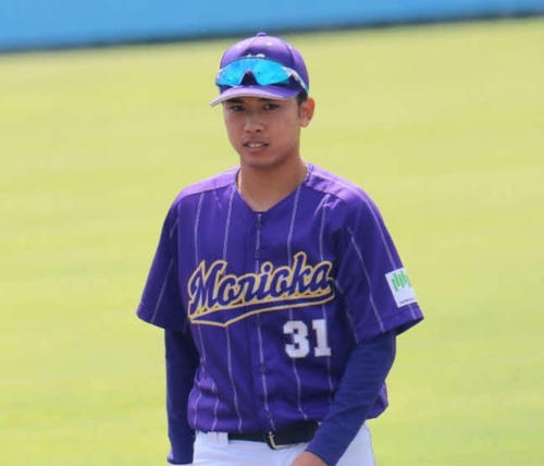 佐々木朗希の大船渡高時代のチームメート、盛岡大・今野聡太さん（本人提供）