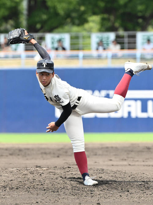 大阪桐蔭・前田悠伍（2023年7月30日撮影）