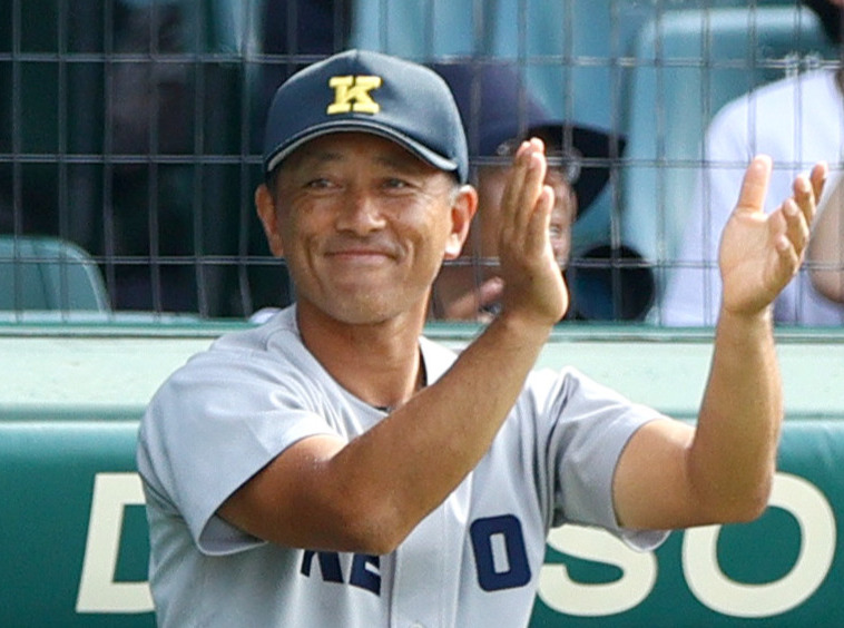 慶応の森林貴彦監督（23年8月19日撮影）