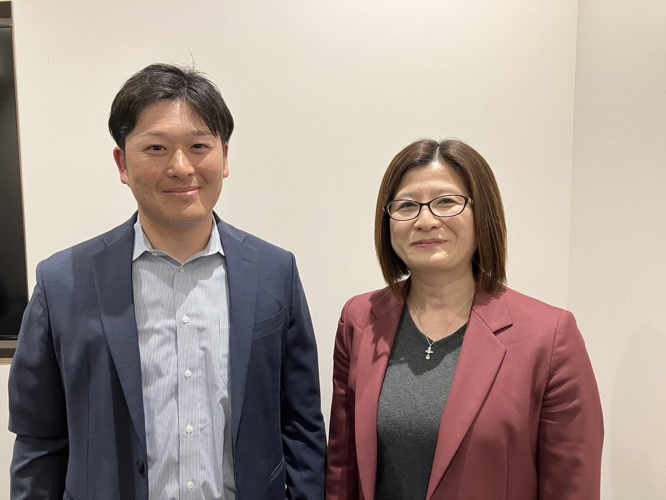 長期伴走型トレーニングプログラムのトレーナーを務める藤森氏（左）と守屋氏（撮影・久保賢吾）