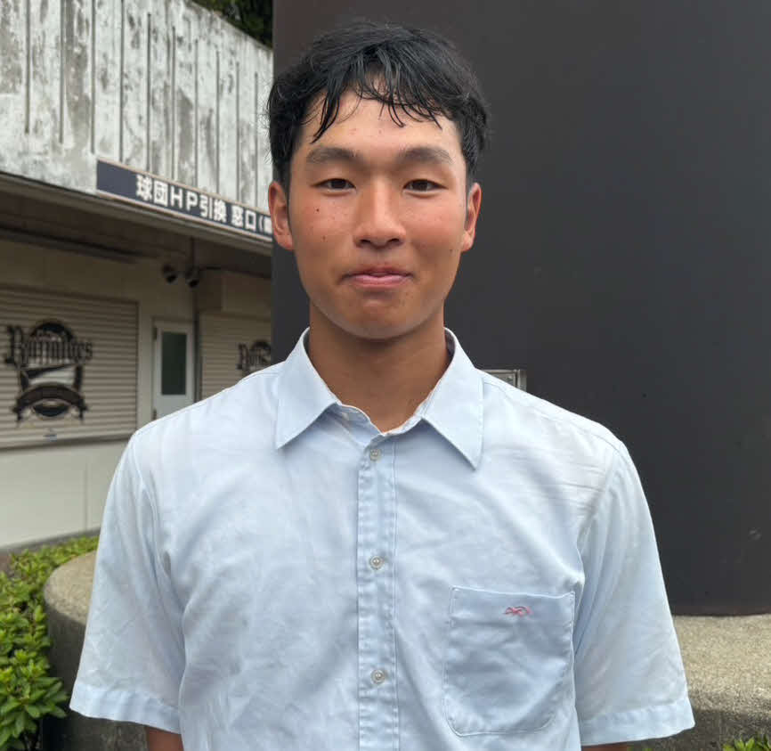 7月14日、須磨翔風戦後にやりきった表情を見せる六甲アイランドの藤野主将
