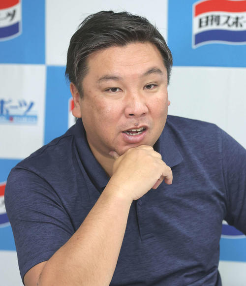 里崎智也氏（2023年4月15日撮影）
