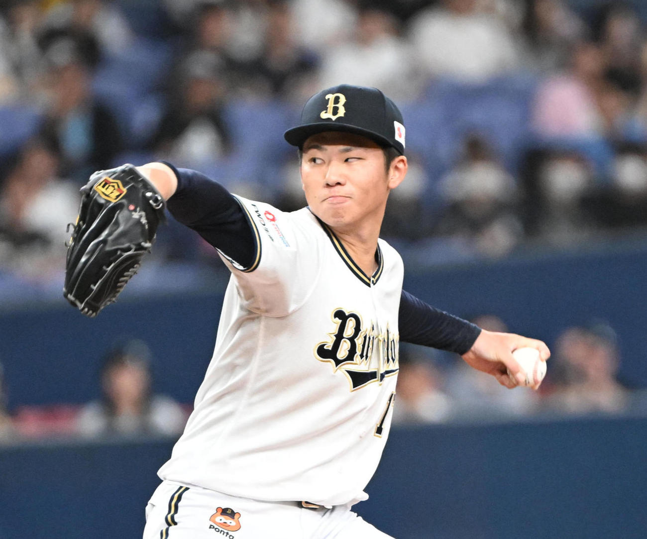 オリックス曽谷龍平（2024年6月撮影）