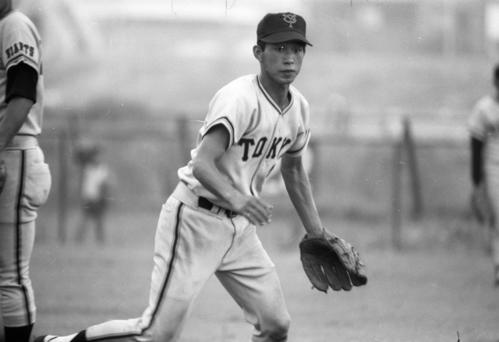 76年7月、2軍練習に参加した巨人のルーキー篠塚