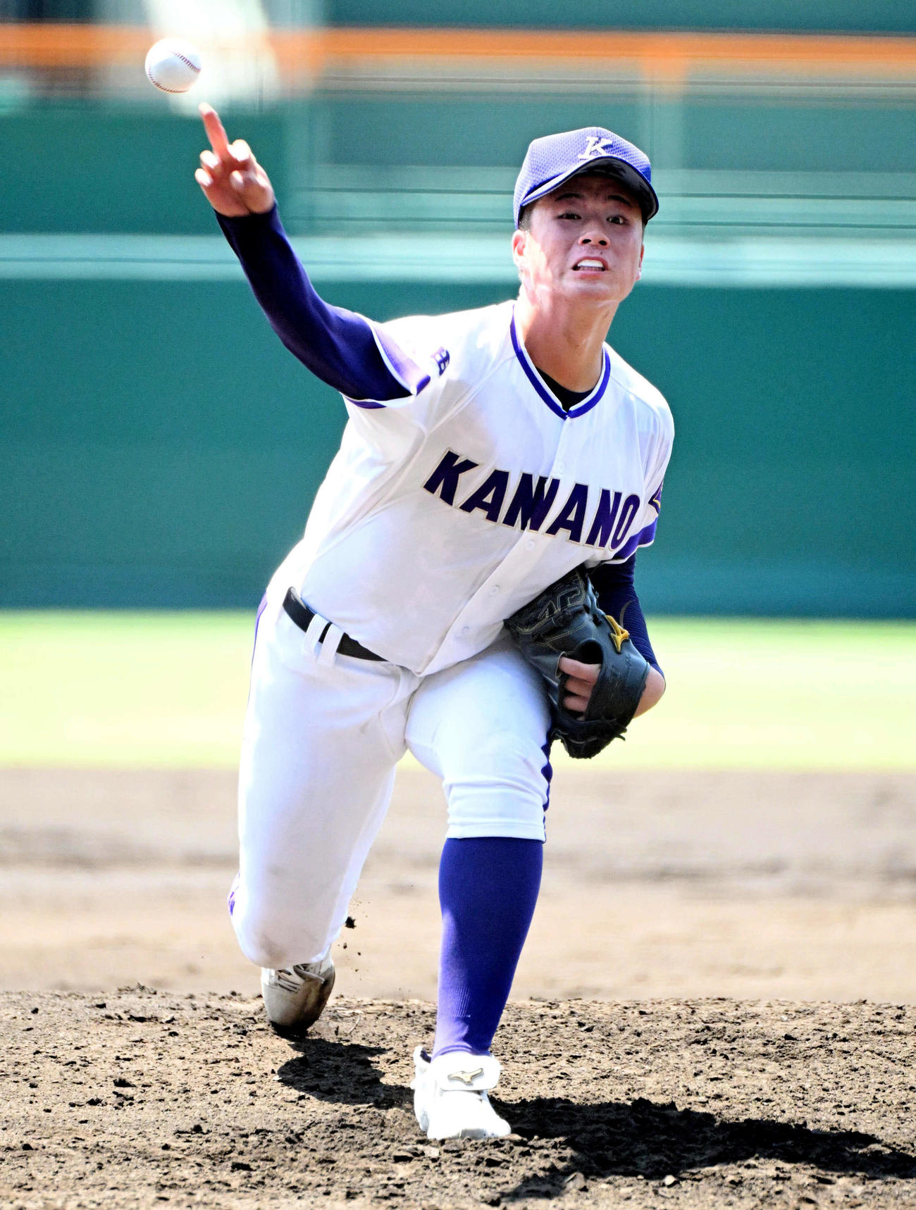 24年8月、西日本短大付戦に先発の金足農・吉田大輝
