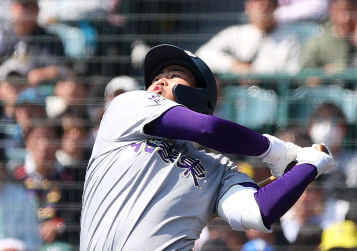 3月、センバツ大会に出場した花巻東・古城
