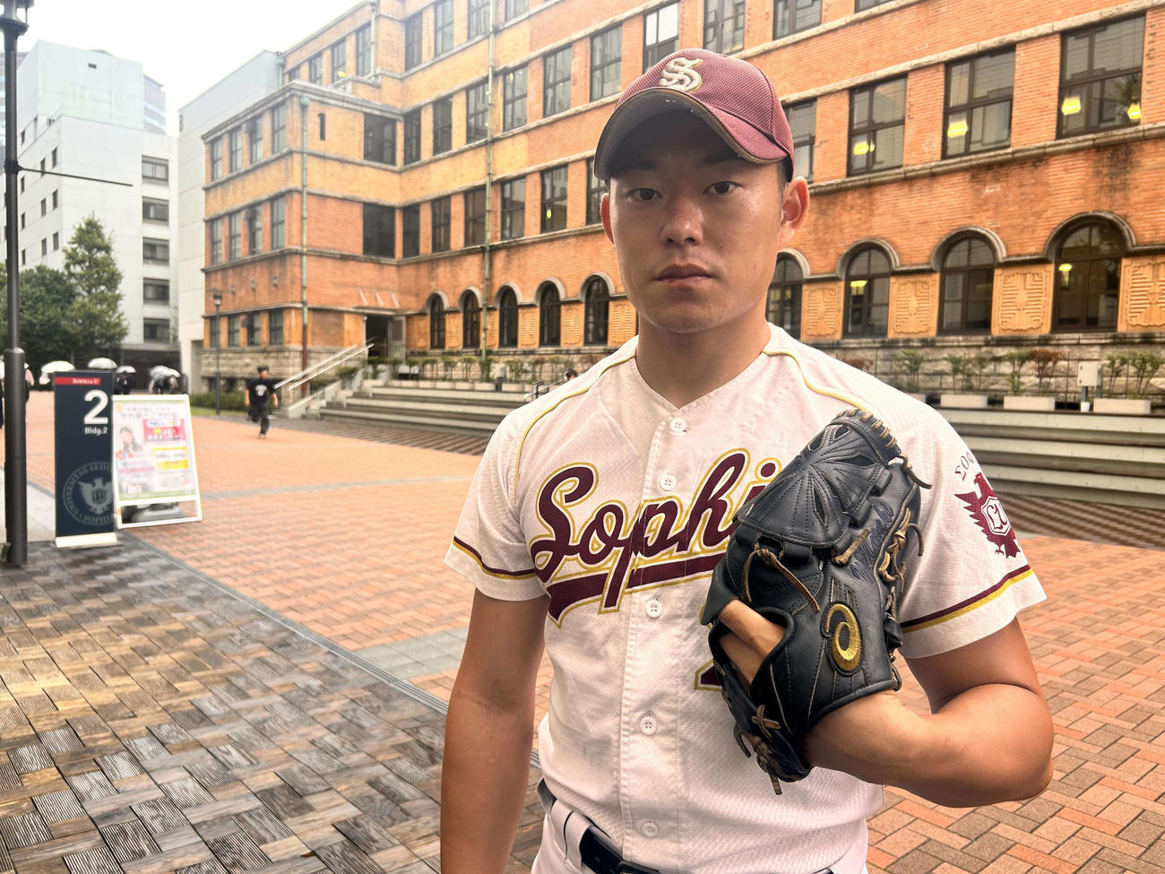 上智大学から初のNPB入りを狙う正木（撮影・平山連）