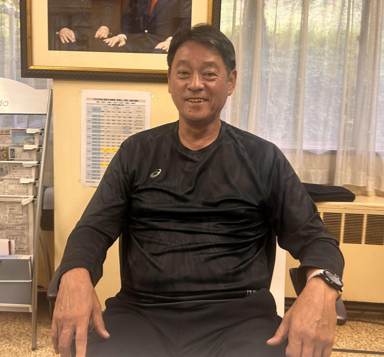 独自のドラフトの楽しみ方を語る東海大・長谷川監督（撮影・平山連）