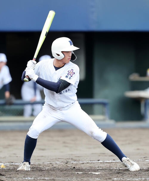 25年10月　秋季関東高校野球、花咲徳栄戦に出場する佐野日大・中村盛汰