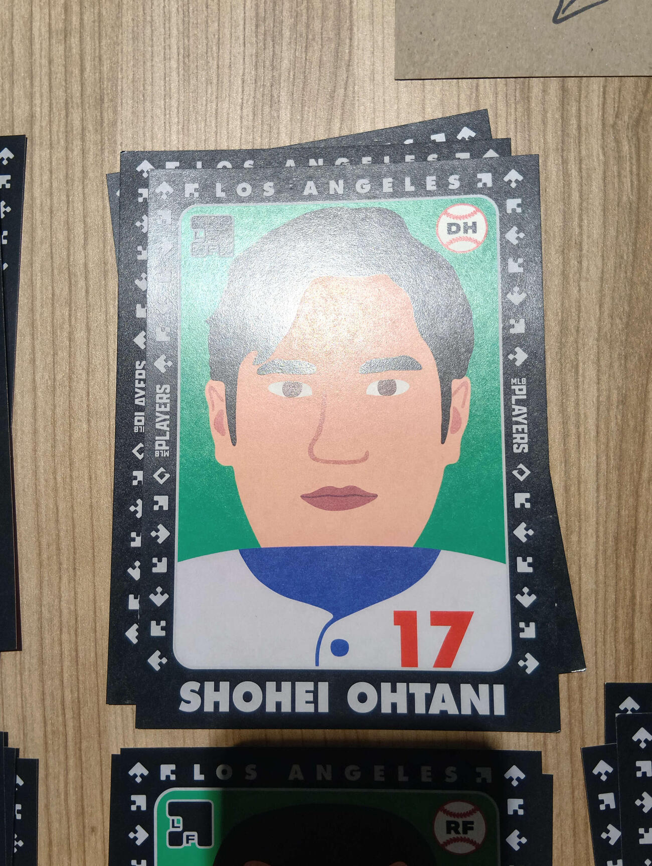 数学と野球を組み合わせたゲーム大会、「MLB Players STEM League」で使用されるドジャース大谷翔平のカードの表