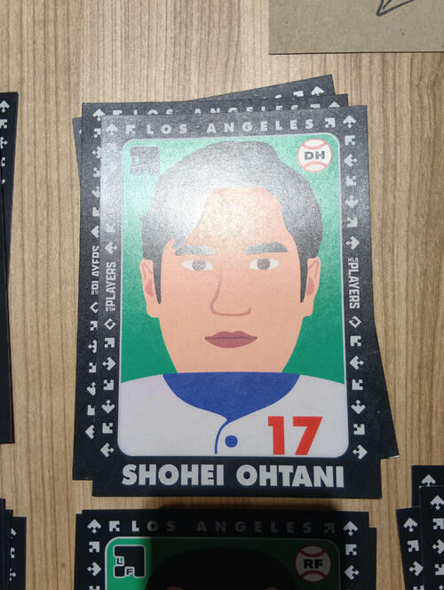 数学と野球を組み合わせたゲーム大会、「MLB Players STEM League」で使用されるドジャース大谷翔平のカードの表