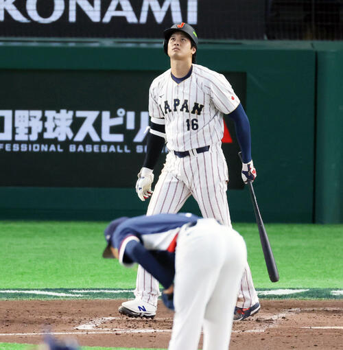 7日韓国戦で本塁打を放った大谷翔平
