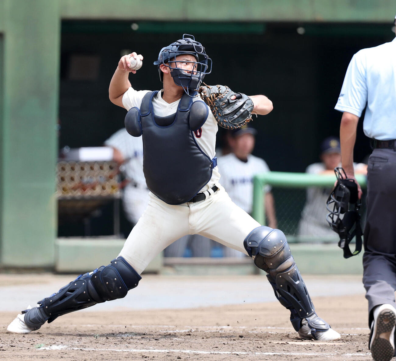 捕手を務める内藤蒼（2026年撮影）
